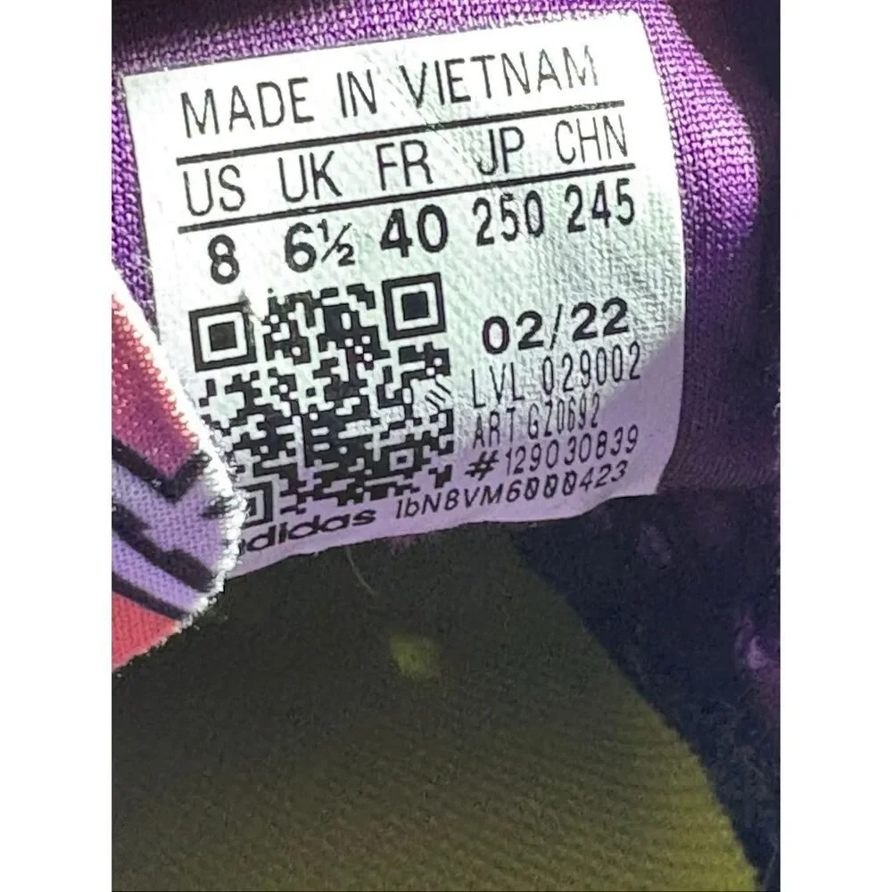 Adidas Barricade Tennis Shoes Purple Pink GZ0692 Women’s Size 8 EU 40